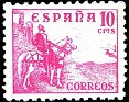 Spain 1940 Cid 10 CTS Pink Edifil 917
